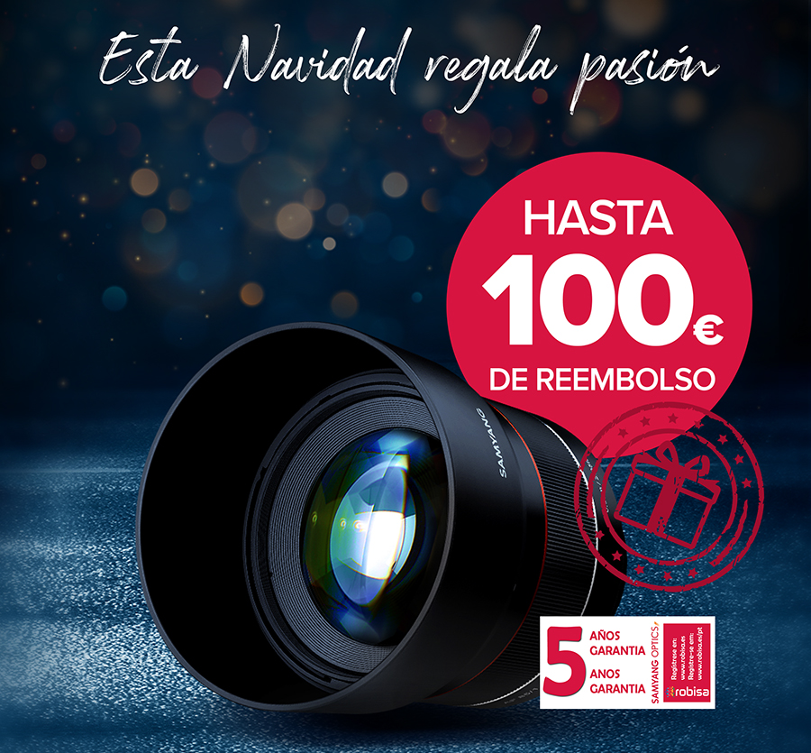 “Esta Navidad regala pasión” Con el Cahsback de Samyang & Robisa